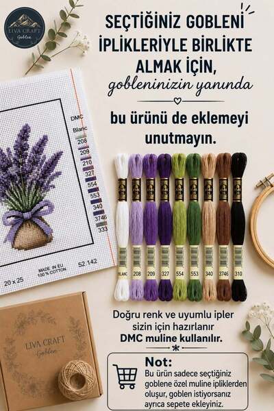 Seg 45x60 GOBLEN YAN ÜRÜNÜ 45 adet DMC muline