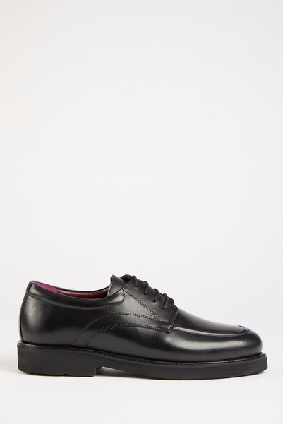 Galliano Shoes ELBA Hakiki Deri Siyah Antik Eva Jurdan Taban Klasik Ayakkabı