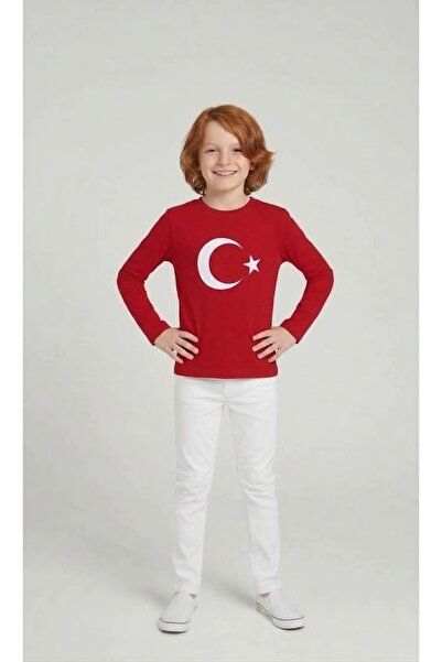 NACAR STORE Erkek Çocuk 23 Nisan - 29 Ekim Gösteri Kıyafeti Uzunkol Tişört ve...
