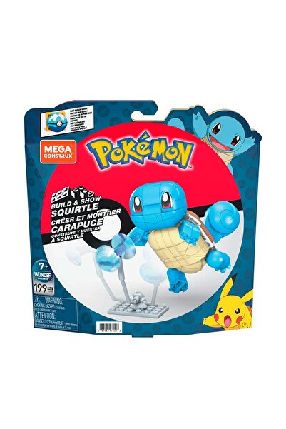Mega Bloks Set de construit, Mega Blocks, Pokemon Squirtle, 199 piese, GYH00