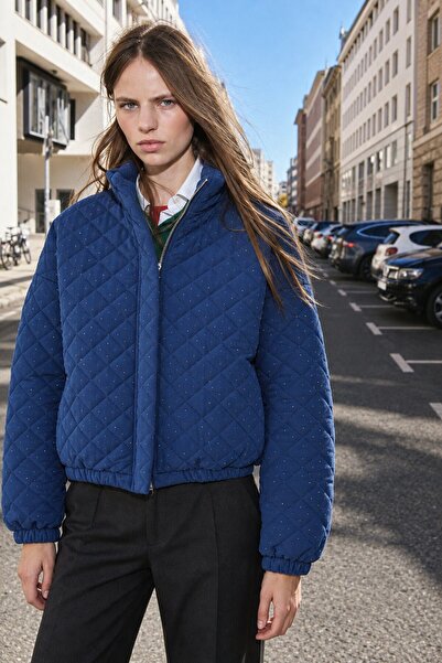 Touché Privé Stone Printed Quilted Coat