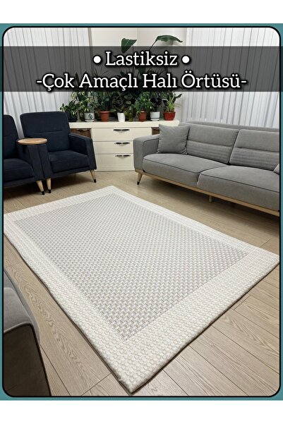MODKLAS Lastiksiz Halı Örtüsü "Çok Amaçlı Kullanım" Mikro Polar Kumaş (Koltuk...