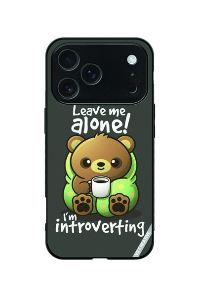 VR CREATIVE Protective Case Cover For Apple iPhone 18 Pro Leave Me Alone Desi...