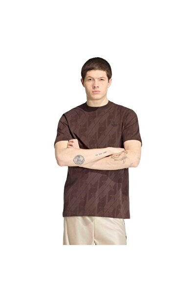 adidas Ia4531-E Monogram Aop Te Men's T-Shirt Brown