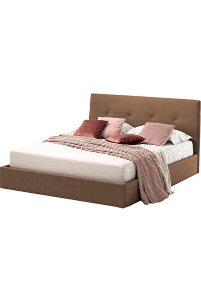 Timflex Pat pentru Dormitor cu Lada Rabatabil Tiamo Promo 140x190 cm Maro des...