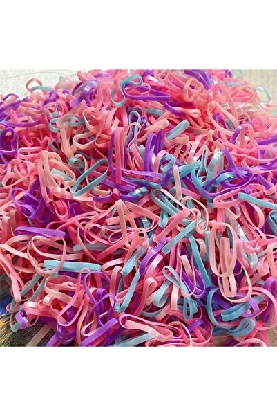 SYOSI 500PCS Plastic Elastic Rubber Bands, Mini Elastic Hair Ties, Braids and...