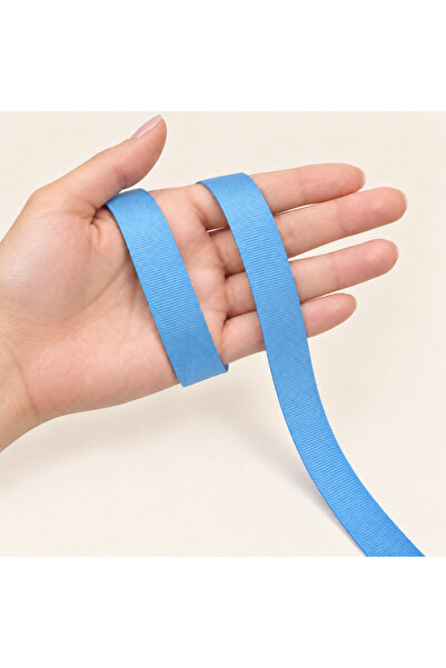Renk İthalat Grogren Ribbon Baby Blue 2 cm 91 Meters Decoration Packaging Hob...
