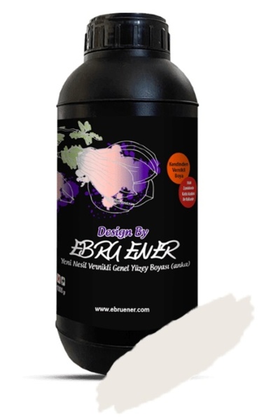 design by ebru ener Yeni Nesil Vernikli Genel Yüzey Boyası (Anka) 1kg Keten