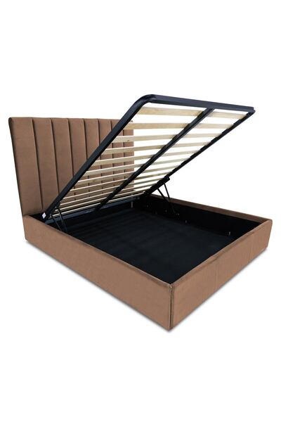 Timflex Pat Rabatabil cu Lada Depozitare ELI Promo 150x190 cm Piele ecologica...