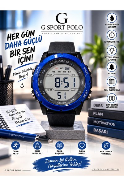 G Sport POLO 30m Water Resistant Children'S/Teenagers' Watch with Light, Alar...
