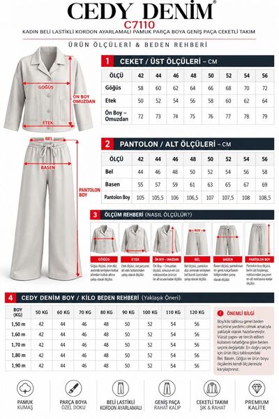 CEDY DENIM Women's Large Size Zippered Hooded Comfortable Fit Tracksuit Set C7110-Khaki