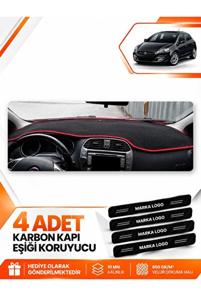 e-biz Fiat Bravo (2007-2014) Compatible Front Torpedo Protection Case Carpet ...