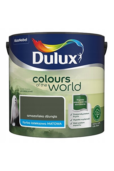 DULUX CULORILE LUMUNII VOPSELE LATEX PENTRU PERETI TAVANE PĂDURE AMAZONIANĂ M...