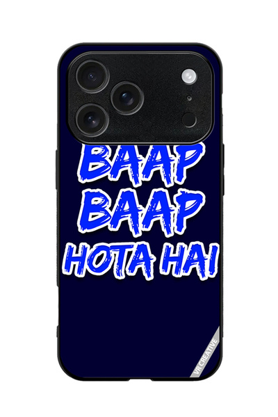 VR CREATIVE Protective Case Cover For Apple iPhone 18 Pro Max Baap Baap Hota ...