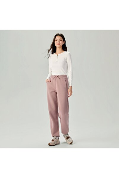 Giordano Women's Interlock High Waist Regular Fit Jogger Pants
