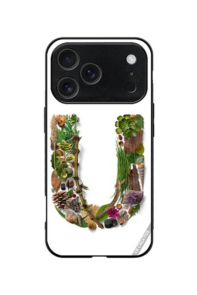 VR CREATIVE Protective Case Cover For Apple iPhone 18 Pro Alphabet U Design Multicolour