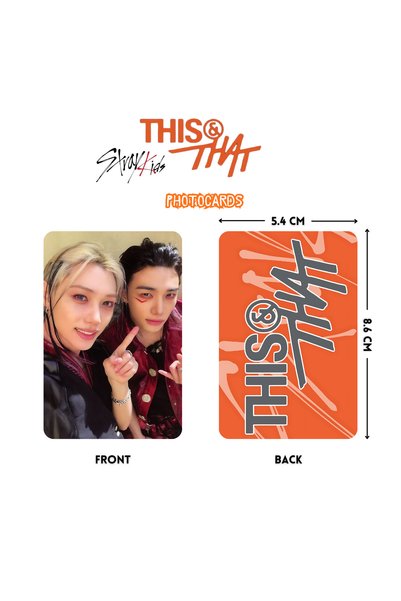 Kpop Dünyasi STRAY KIDS '' This & That '' That UNIT Photocards Set
