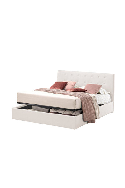 Timflex Pat Rabatabil cu Lada Depozitare Abra Promo 100x190 cm Textil Anti-pete