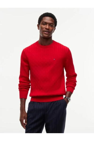 Tommy Hilfiger CLASSIC COTTON CABLE CREW NECK