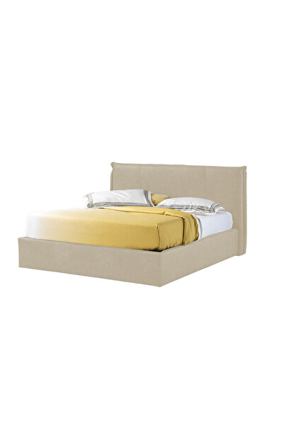 Timflex Pat Rabatabil cu Lada Depozitare Tango Promo 180x190 cm Textil Ivoriu