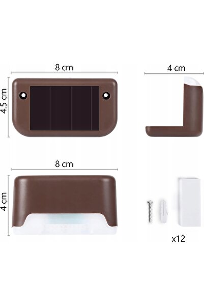 NO BRAND LUMINI SOLARE LED, PACHET DE 12, LUMINI DE EXTERIOR PENTRU ȘINĂ DE G...