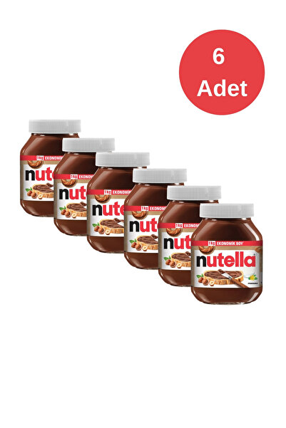 Nutella Kakaolu Fındık Kreması 1 Kg-6 Adet
