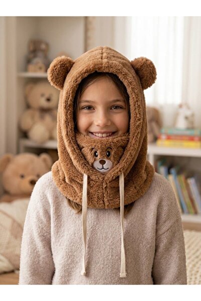 Nilbutik Teddy Bear Snow Mask Παιδική Μπαλακλάβα