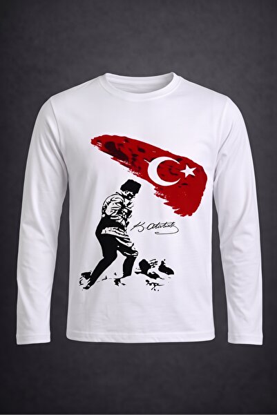 NACAR STORE Majica dugih rukava sa printom KOCATEPE ATATURK za devojčice i de...