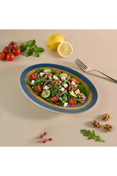 Aryıldız Marvia Kayık Plate Blue 25 cm