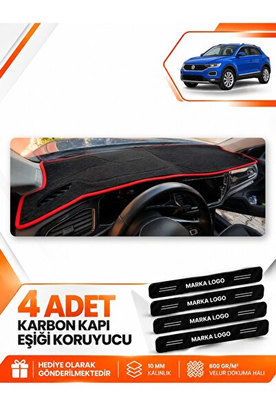 e-biz Volkswagen T-Roc (2017-2023) Compatible Front Dashboard Protection Mat ...