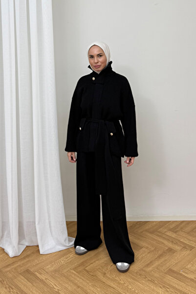 Melike Tatar Belted Knitwear Set 87-2680