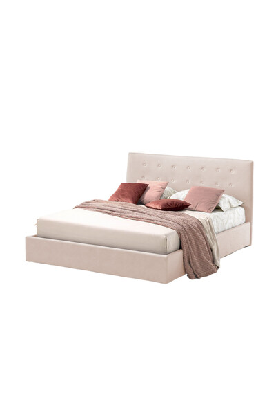 Timflex Pat pentru Dormitor cu Lada Rabatabil Abra Promo 80x200 cm Textil Alb