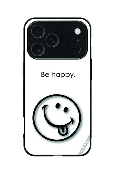 VR CREATIVE Protective Case Cover For Apple iPhone 17 Pro Max Be Happy Design...