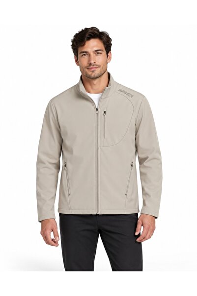 SKECHERS M Softshell Basic Jacket S2620129 Erkek Mont BEJ