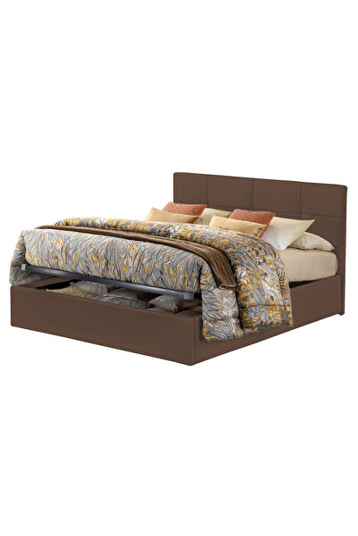 Timflex Pat Rabatabil cu Lada Depozitare Giorno Promo 180x190 cm Piele ecolog...