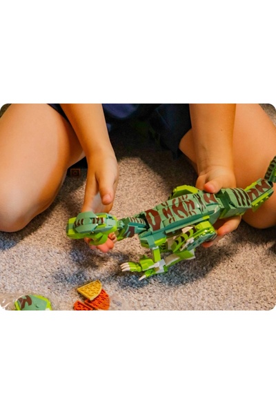 NO BRAND Cărămizi Deschise - Velociraptor - Reptilă preistorică - 539 el. 6+