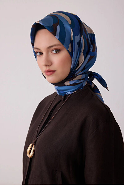 Belli وشاح حريري منسوج بنمط مختلط 4414D
