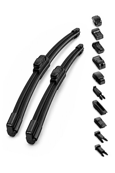 Renault Scenic 2003-2010 Uyumlu Ön Silecek Takımı 2'li Muz Tipi 400mm + 600mm