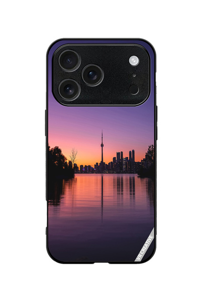 VR CREATIVE Protective Case Cover For Apple iPhone 18 Pro City Sunrise Design...