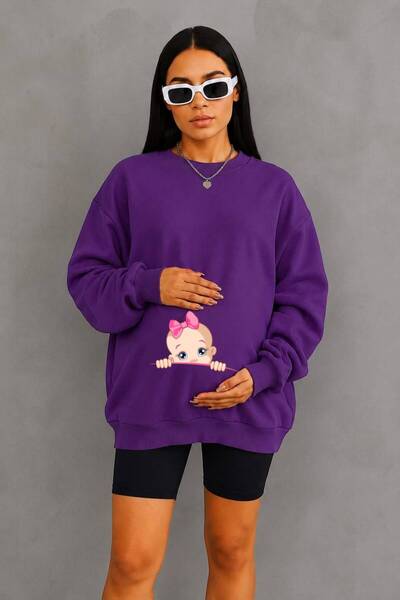 BENROMA 3 Yarn Combed Cotton Intermediate Babak Baby Printed Maternity Sweats...