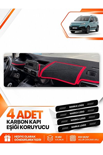 e-biz Fi̇at Doblo (2023-2026) Compatible Front Torpedo Protection Case Carpet...