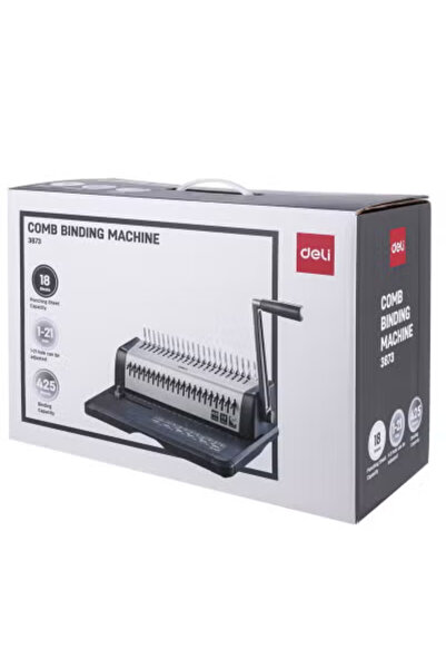 Deli Plastic Comb Binding Machine With 18 Sheet Punching Capacity And 425 She...