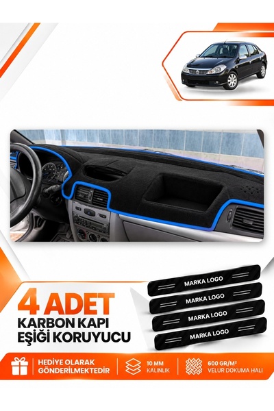 e-biz Renault Symbol Airbag-Free (2008-2011) Compatible Front Torpedo Protect...