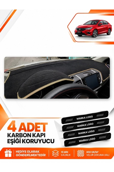e-biz Honda City (2020-2024) Compatible Front Cover Glove Box Protection Mat ...