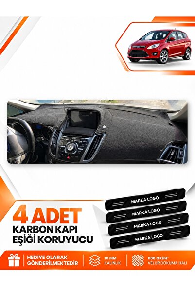 e-biz Ford C-Max (2010-2014) Double Screen Compatible Dashboard Protection Co...