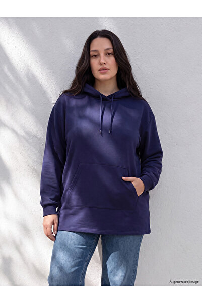 LC Waikiki LCW Curve هوديي نسائي مقاس كبير