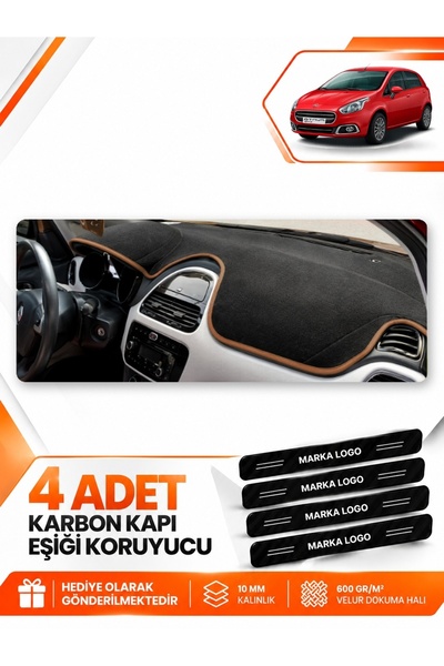 e-biz Fiat Punto Evo (2015-2021) Compatible Front Dashboard Protection Cover ...