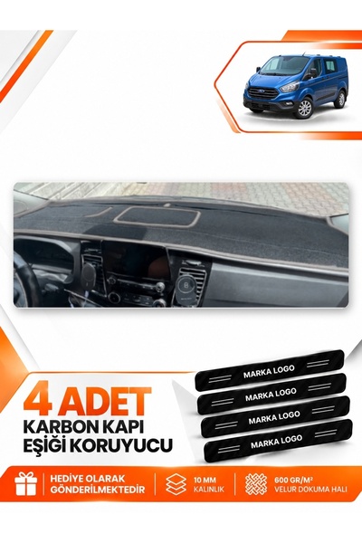 e-biz Ford Transit Custom (2016-2024) Compatible Front Torpedo Protection Cov...