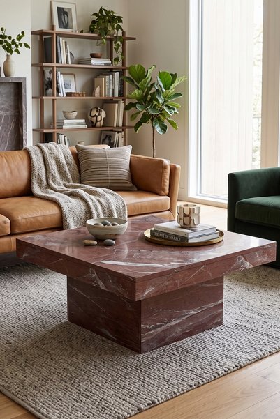 Skandi homeworks Matera Kare Orta Sehpa – Modern ve Minimal Salon Orta Sehpası