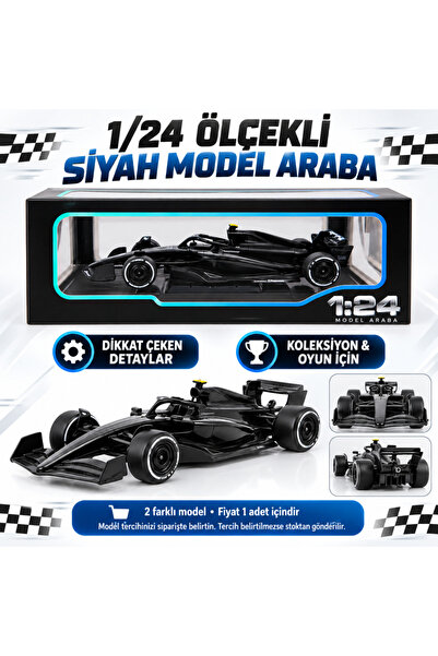 kumkumticaret 1/24 Formula F1 Black Model Car